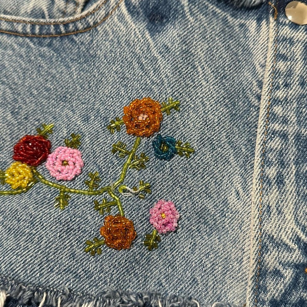 Vintage y2k denim ultra mini skirt by Pieces - Picture 5 of 7